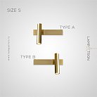 Бра JENIUS Размер S. Цвет Латунь. Тип А Lampatron f-jenius-s-brass-a 7755-21788
