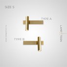 Бра JENIUS Размер S. Цвет Латунь. Тип А Lampatron f-jenius-s-brass-a 7755-21788