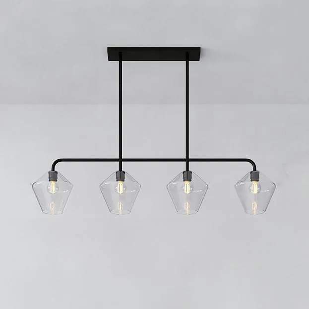 Реечный, рядный светильник CLOVE B Black Transparent ImperiumLoft 240003-23 clove-b01