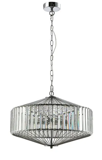 Подвесной светильник Crystal Lux Fiesta SP5 Chrome/Transparente Подвесной светильник Crystal Lux Fiesta SP5 Chrome/Transparente