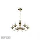 Подвесная люстра iLamp YT2049-6 GD+COG Flo