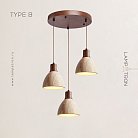 Готовая комбинация светильников MELIUS TRIO Тип B. Темное дерево. Диск Lampatron 7400-20443