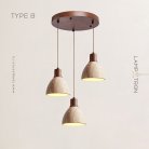 Готовая комбинация светильников MELIUS TRIO Тип B. Темное дерево. Диск Lampatron 7400-20443