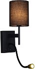 Настенный светильник Reluce 86210-9.2-001KT LED3W+E14 BK