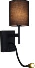 Настенный светильник Reluce 86210-9.2-001KT LED3W+E14 BK