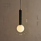 Подвесной светильник SOLF Цвет черный Lampatron solf-black 9083-25886