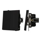 Механизм выключателя двухклавишный непроходной SWT-TENDO-MK02-SFPL-BK (230V, 10A) Arlight 054544