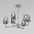 Потолочная люстра со стеклянными плафонами Eurosvet 60156/6 хром Pluto a065043