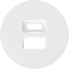 Накладка для розеток USB, глянцевый белый, Donel DO28603 D16