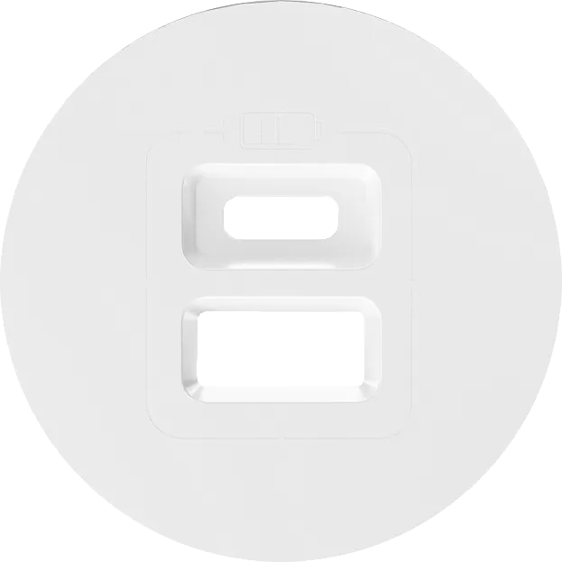 Накладка для розеток USB, глянцевый белый, Donel DO28603 D16