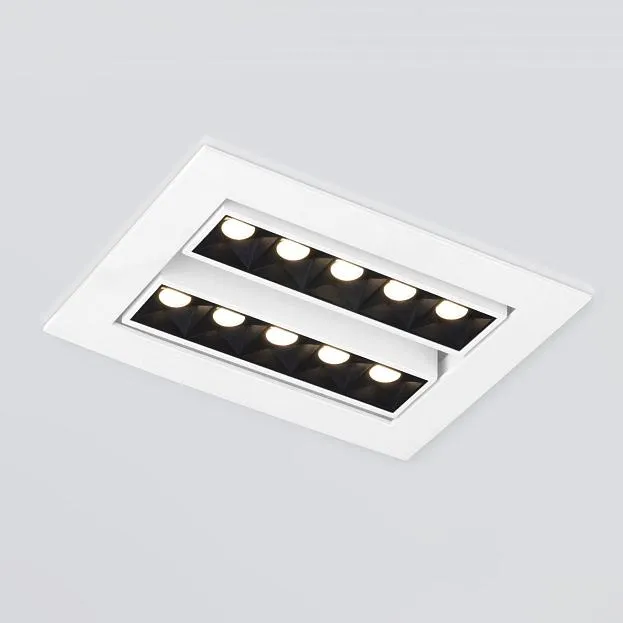 Встраиваемый светильник Elektrostandard 9923 LED 20W 4200K белый/черный Tekki a052482 Встраиваемый светильник Elektrostandard 9923 LED 20W 4200K белый/черный Tekki a052482