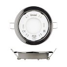 Точечный светильник Uniel GX53/H2 BLACK CHROME 10 PROM