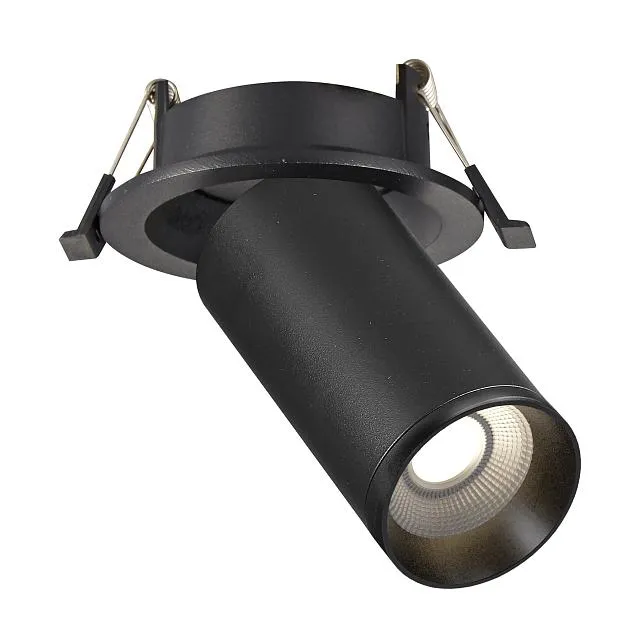 Светильник встраиваемый Черный GU10 1*50W IP20 D95xH125 220V Без ламп ST Luce ST759.408.01 Встраиваемые светильники