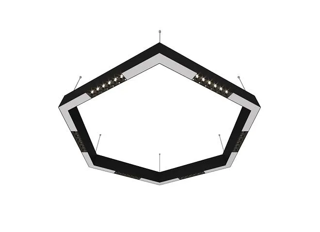 Подвесной светодиодный светильник 0,9м 36Вт 34° Donolux dl18515s111b36.34.900bw Eye-hex Подвесной светодиодный светильник 0,9м 36Вт 34° Donolux dl18515s111b36.34.900bw Eye-hex