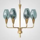 Подвесная Дизайнерская Люстра Viola 6 Синий ImperiumLoft 179881-26