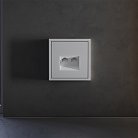 Накладка для розетки компьютерной двойной RJ45+RJ45 кат.6, (серый) Voltum VLS001416 S70