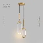 Готовая комбинация светильников FINNUR DUO Тип B. Размер M. Цвет Латунь. Теплый свет Lampatron 7771-21878