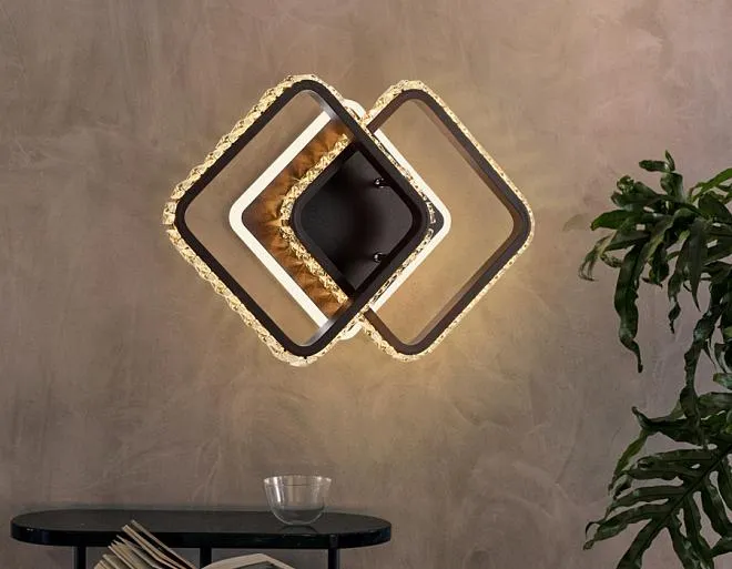 Бра кофе песок LED 3000K+6400K 26W 340*200*70 Ambrella light FA276 ACRYLICA