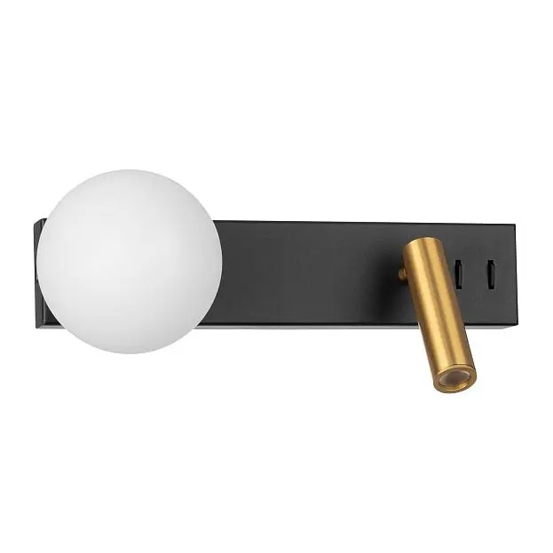 LED Светильник с выключателем Чёрный+Бронза Citilux CL704451 Декарт LED Светильник с выключателем Чёрный+Бронза Citilux CL704451 Декарт