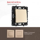 Выключатель одноклавишный, 10AX 250V Arte Milano 217.30-1.shampan am