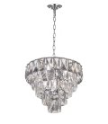 Хрустальная подвесная люстра Lumina Deco LDP 6004-400 CHR Reeli