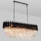 Подвесная люстра хрустальная Natali Kovaltseva DARIAN 76017/8C CHROME BLACK