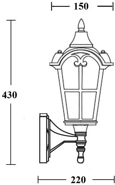Настенный фонарь уличный Oasis Light 86101/04 Gb PORTO Настенный фонарь уличный Oasis Light 86101/04 Gb PORTO