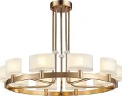 Люстра на штанге Newport 4338+2/C new gold 4330