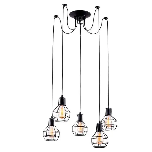 Подвесная люстра Arte Lamp A1109SP-5BK SPIDER Подвесная люстра Arte Lamp A1109SP-5BK SPIDER