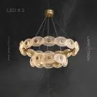 Кольцевые люстры и светильники HELOVISE Два кольца Lampatron 6442-17376