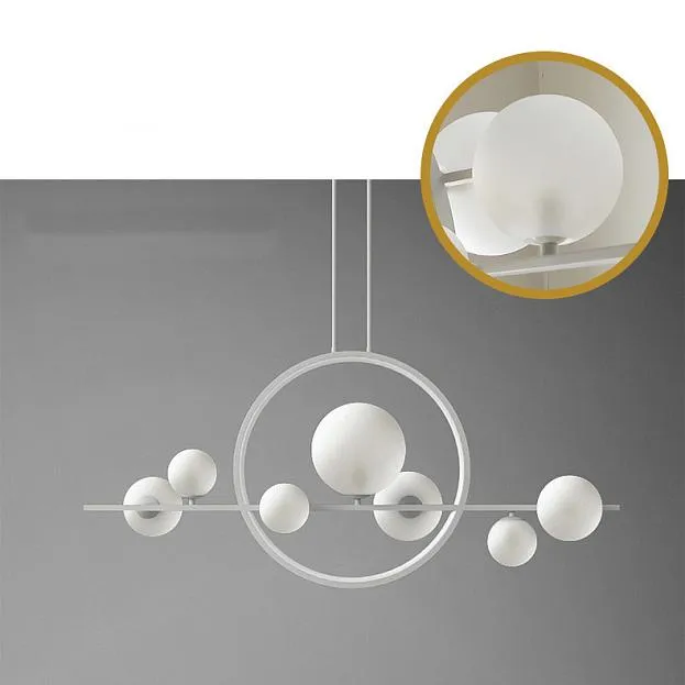 Люстра на штанге IONA L HALO 7 White ImperiumLoft 180026-26 IONA-L-HALO01