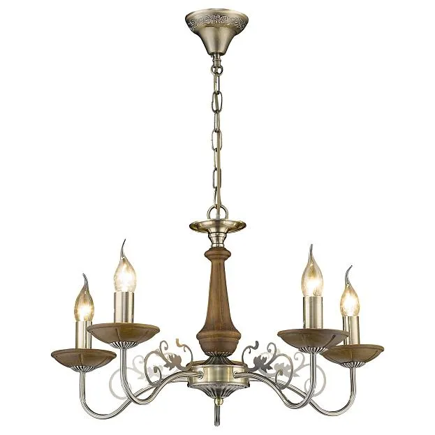 светильник подвесной, E14, 5x60W Velante 307-503-05 Классический стиль