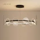 Кольцевые люстры и светильники HELSE 10 ламп Lampatron 6025-16136