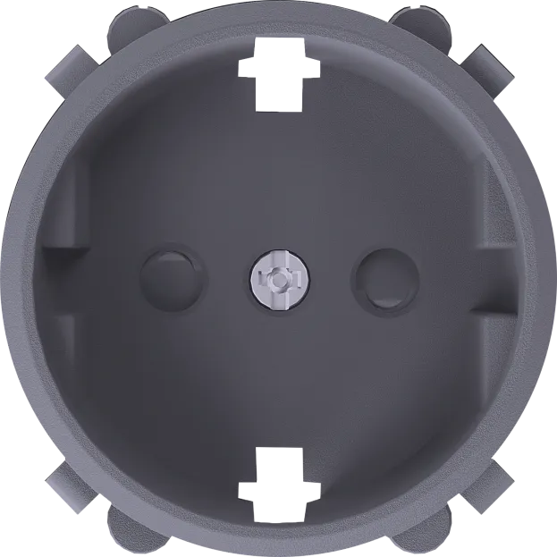 Накладка для розетки Schuko с заземлением, со шторками 16A 250 В~, матовый серый, Donel DO22040 D16