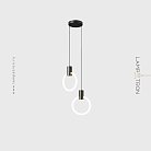 Готовая комбинация светильников DAMON DUO Цвет Черный Lampatron damon-duo-black 7552-21114