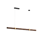 Деревянный подвесной (накладной) светодиодный светильник Ledron MYCP-ZH-Darkwalnut L1200 MOON