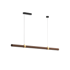 Деревянный подвесной (накладной) светодиодный светильник Ledron MYCP-ZH-Darkwalnut L1200 MOON