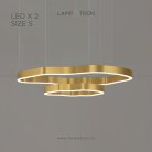 Кольцевые люстры и светильники ANDANTE Два кольца. Размер S Lampatron andante-2-s 5107-13066