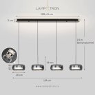 Подвесной светильник SCOTT ONE 4 подвеса на планке Lampatron 8659-24194
