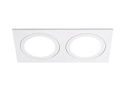 Встраиваемый светильник Ambrella light TN51826/2 WH белый GX53/2 max 15W 215*110*39