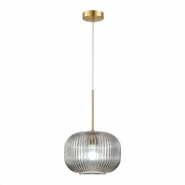 Подвес Латунь/Дымчатый E27 1*60W ST Luce SL1154.303.01 GRAN