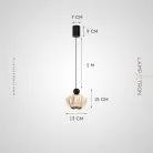 Подвесной светильник GRAMMA Цвет жемчужно-черный. С лифтом и бесконтактным переключением Lampatron gramma-black-lift-hand-tric 8996-25514