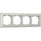 Рамка на 4 поста (жемчужный) Werkel WL07-Frame-04 a031785 Antik