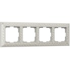Рамка на 4 поста (жемчужный) Werkel WL07-Frame-04 a031785 Antik