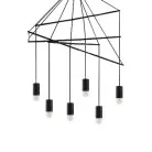 Подвесная люстра Ideal Lux 158815 POP SP6 NERO