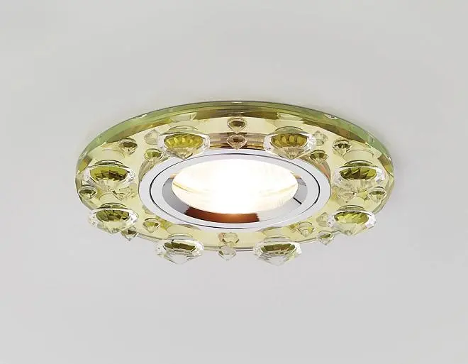 Встраиваемый светильник Ambrella light K225 GD CRYSTAL