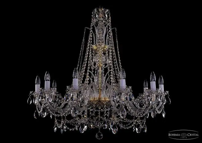 Люстра хрустальная Bohemia 1411/10/360/XL-87 G Люстра хрустальная Bohemia 1411/10/360/XL-87 G