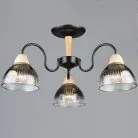 Потолочная люстра Reluce 69660-0.3-03 BK+WOOD