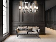 Подвесная люстра Lumina Deco LDP 8012-8 PR CHR MANHATTAN