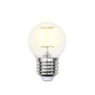 Лампочка светодиодная Uniel LED-G45-6W/WW/E27/FR PLS02WH картон